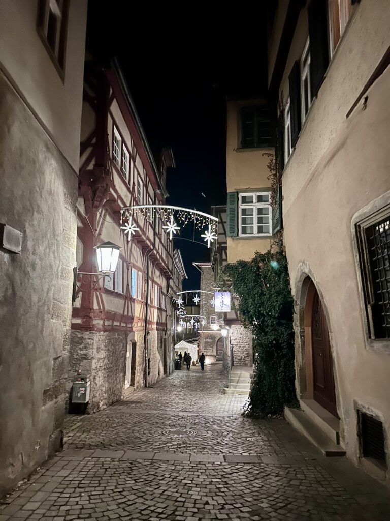 schwaebisch hall romantische strassen weihnachtlicht